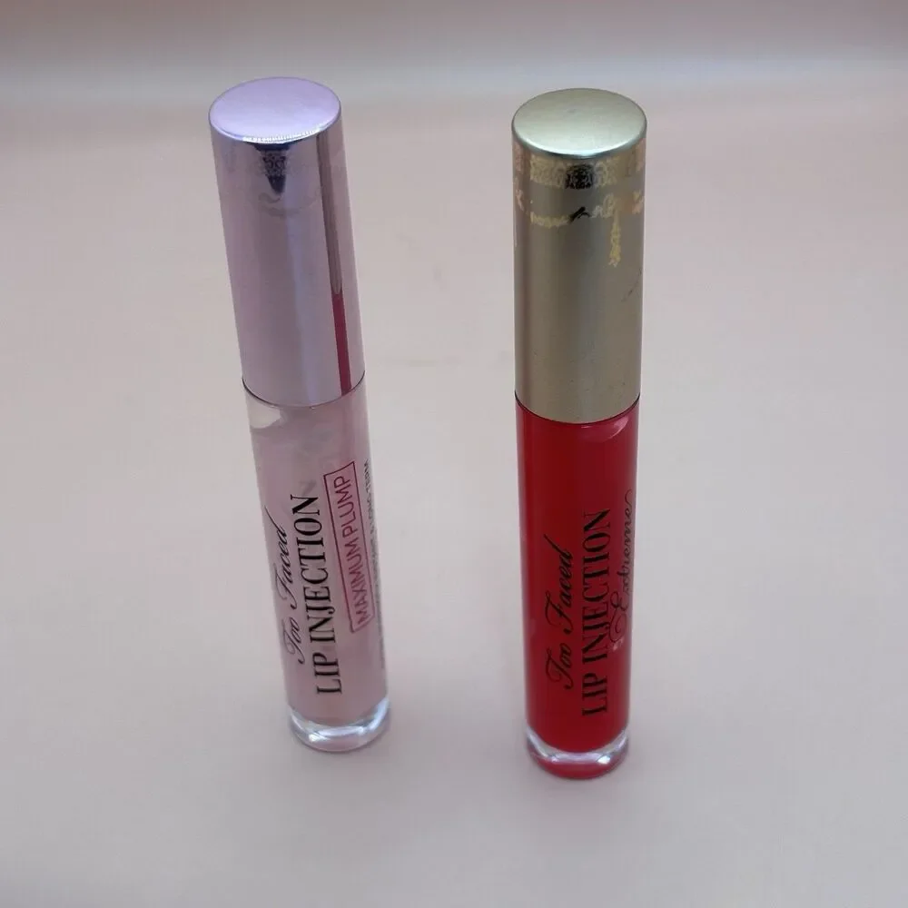 Too Faced Lip Injection Extreme  Strawberry Kiss & Maximum  Plump Lip Bundle set